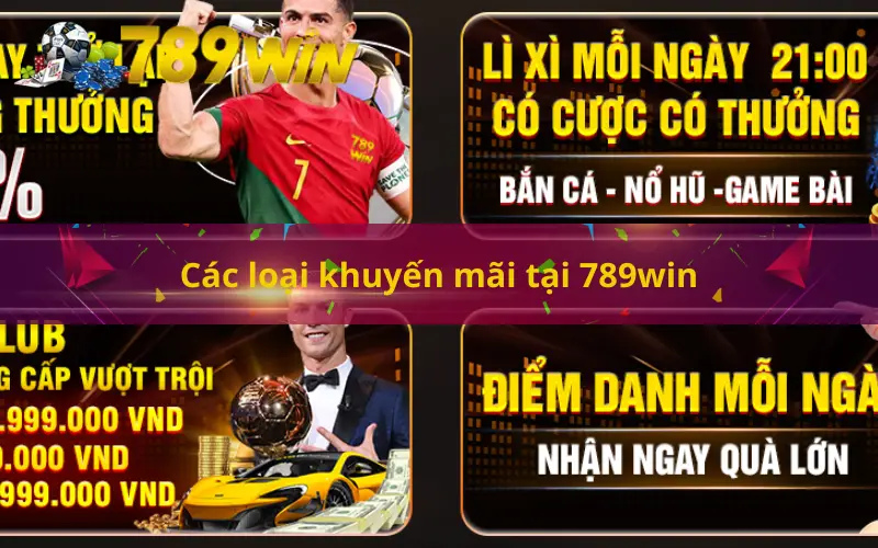 Các loại khuyến mãi tại 789win